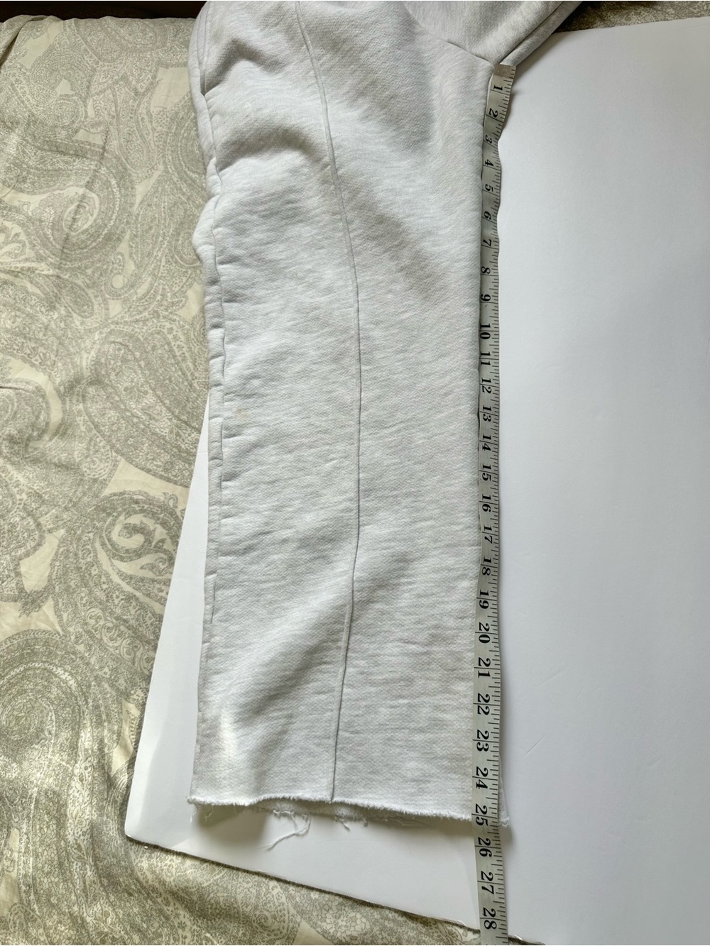 NO MAINTENANCE Men’s Heather Gray Straight Leg Raw Hem Sweatpants- Size 28 - Picture 4 of 11